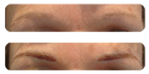 Permanent eyebrow makeup