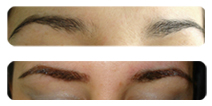 Permanent eyebrow makeup