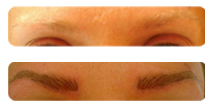 Permanent eyebrow makeup
