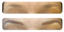 Permanent eyebrow makeup
